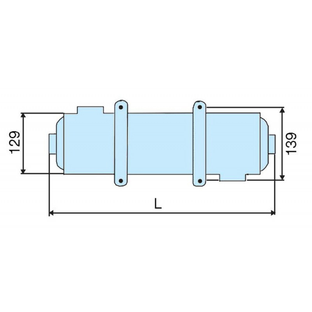 Теплообменник "MAXI-FLO", 120кВт, AISI316 Pool King