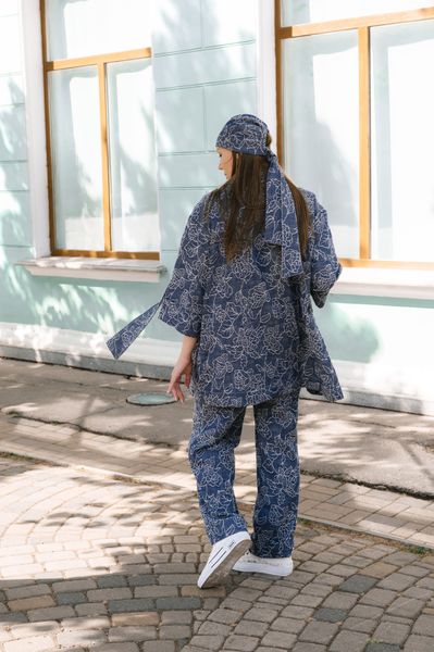 Костюм из джинсового жаккарда