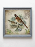 Картины на стену интерьерная на холсте 4 шт, 23*23 см