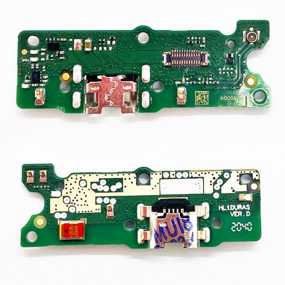 Шлейф для Huawei Honor 7A/9S/Y5p на системный разъем/микрофон - Премиум