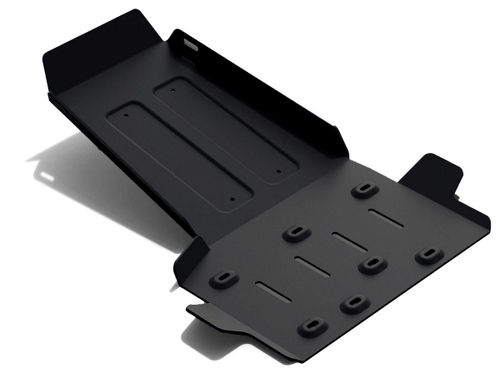 Защита картера и КПП Rival для Jeep Wrangler JK 2/4-дв. (V - 3.6; 3.8) АКПП 2007-2018, сталь 3 мм, с крепежом, штампованная, 2111.2719.1.3