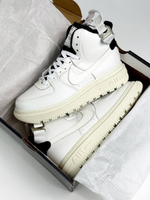 Кроссовки Nike AirForce 1Boot на меху #B40 (бел.)