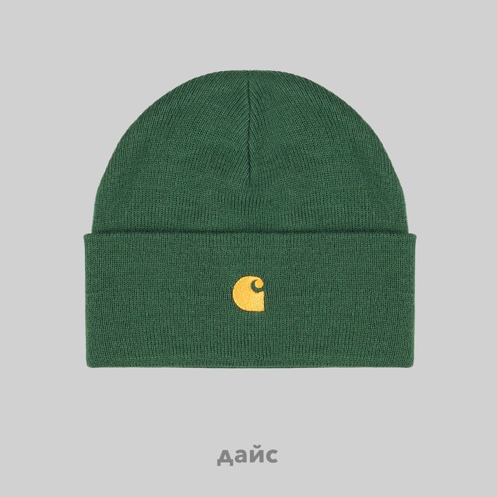 Шапка Carhartt WIP Chase Beanie артикул:I026222_sycamore_tree - купить в магазине Дайс
