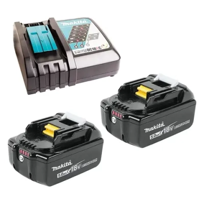 Makita 191L74-5 аккумулятор 2 шт, 18В, 5.0 Ач + ЗУ DC18RC