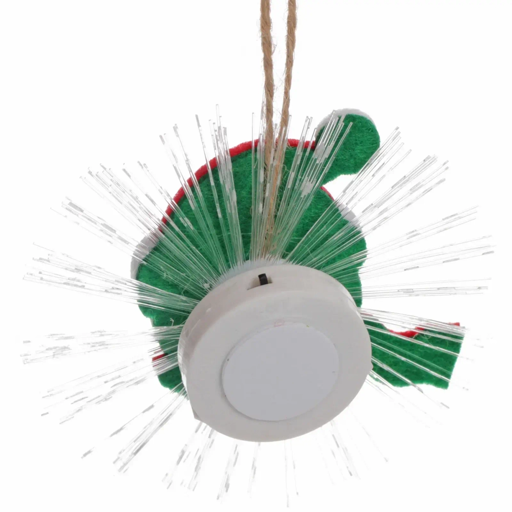 Сувенир с подсветкой «Снеговик в колпачке» 10 см