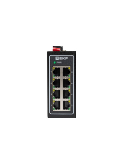Коммутатор неуправляемый промышленный U-8T 8 портов 10/100Base-T(X) RJ45 монтаж на DIN-рейку TSX EKF TSX-U-8T