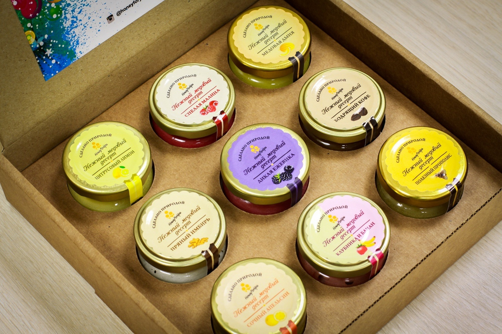 Медовый подарочный набор HoneyForYou на 8 Марта "Радуга вкусов"