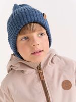 Шапка тыква из смесовой шерсти однослойная "Деним"