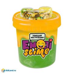 Игрушка в наборе модели "Slime Emoji" 120 мл, зеленый