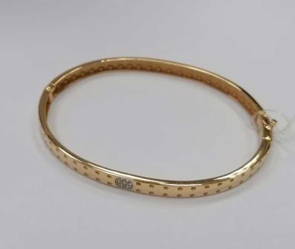 Браслет из золота с фианитами