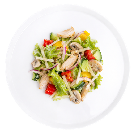 Салат овощной «Фреш с курицей»