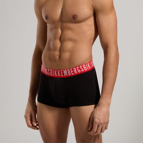 Мужские трусы хипсы (черный, темно-синий, белый) набор 3 в 1 Bikkembergs FASHION COTTON BKK1UTR09TR