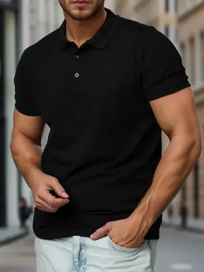 Футболка поло с коротким рукавом хлопок