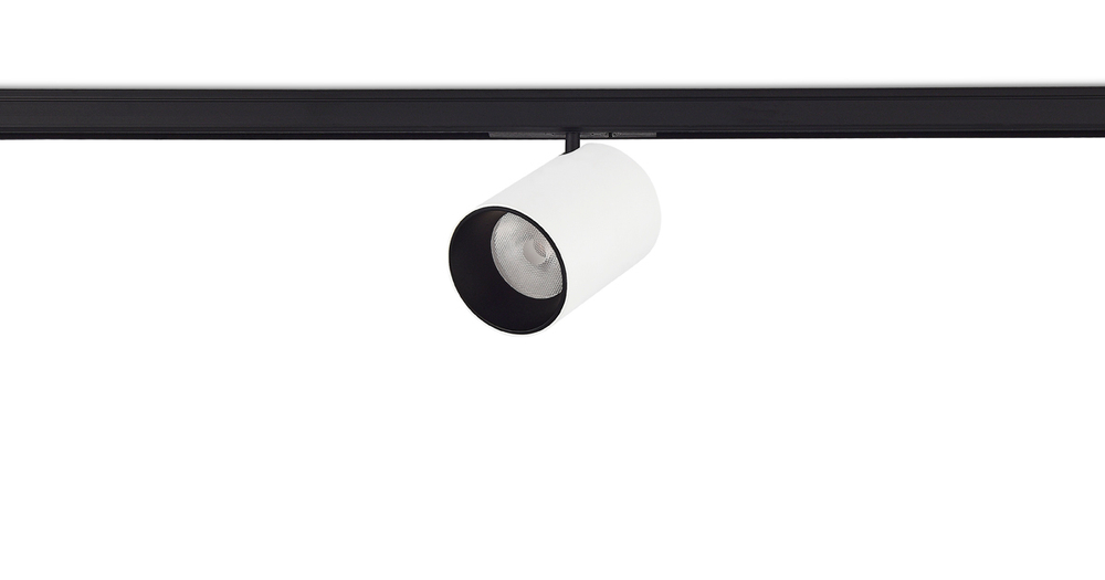 Светильник для Slim Line Mini,  Alpha,  7Вт,  3000К,  корпус белый,  кольцо черное,  коннектор черный