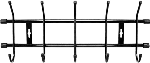 Вешалка настенная ВН5 арт.ВН5/Ч 5 крючков (черная)