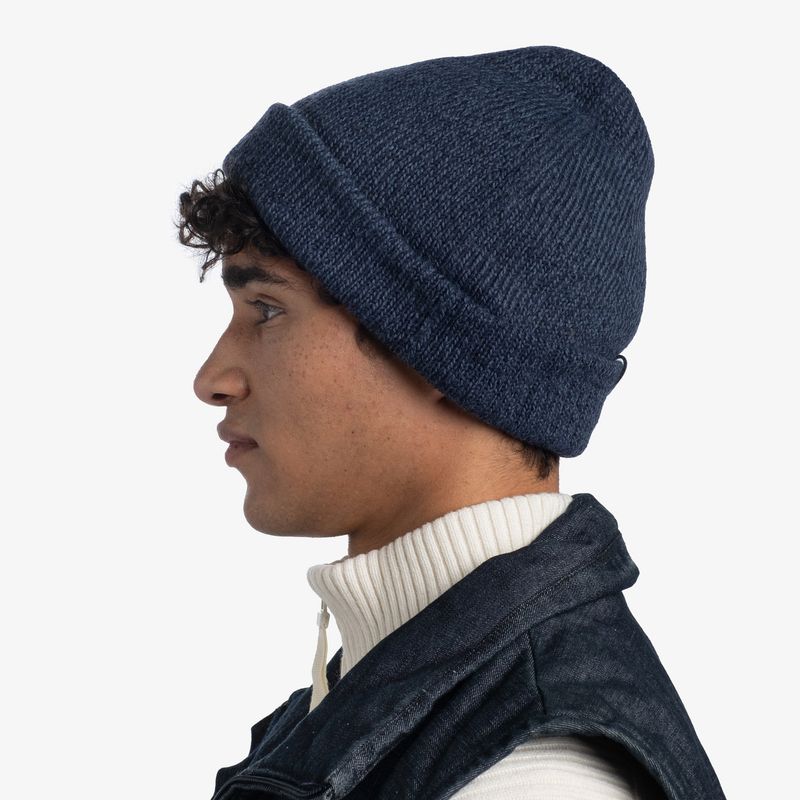 Вязаная шапка Buff Hat Knitted Jarn Denim Фото 4