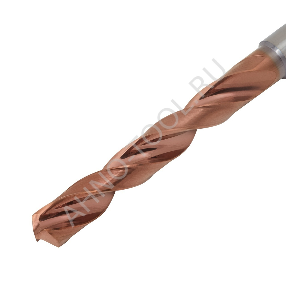 Сверло  6.3мм  твердосплавное 5D без подвода СОЖ. SP-X800050630 VHM AHNO по стали, чугуну, нерж. и ж