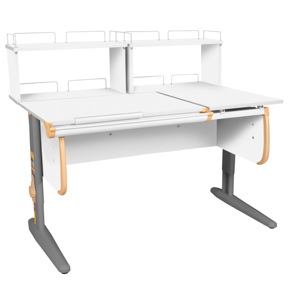 Растущая парта Дэми СУТ 25 с задними полками СУТ.15.240 (1200×880 мм)