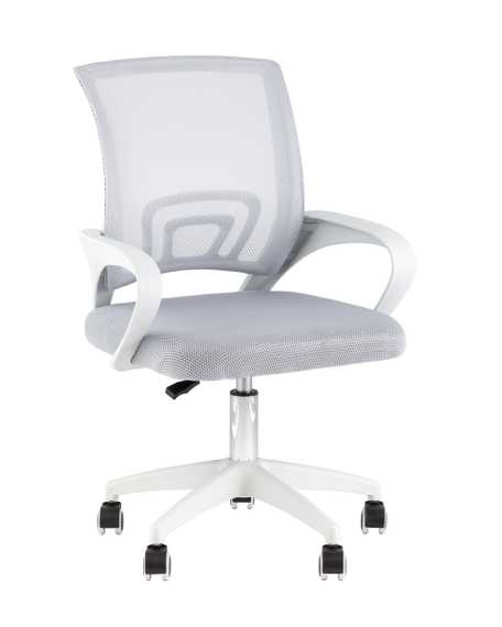 Кресло офисное TopChairs Simple SN серый пластик белый