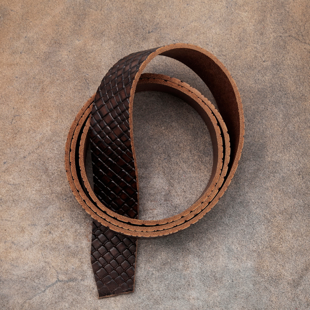 Ременная заготовка Treccia Classic Brown (3,6+ мм), цв. Коричневый