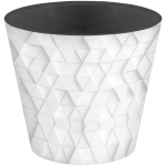 Горшок для цветов пластиковый 4л d-20см «Rosemary» с дренажной вставкой с декором микс 4 расцветки