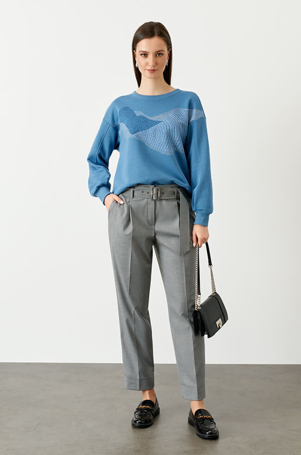 22769 Джемпер женский (сине-голубой)