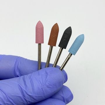 Шлифовщик полировщик финишный силиконовый средний конус (пуля)