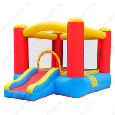 Батут для детей на дачу "Маленькая крепость" 2,8*2,1*1,65 м