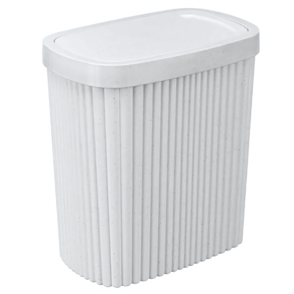 Контейнер для мусора "velvet" 1,9л 160х100х172мм (светло-серый флэк)