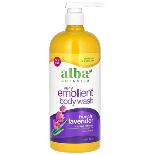 Alba Botanica, Very Emollient, гель для душа, французская лаванда, 946 мл (32 жидк. унции)