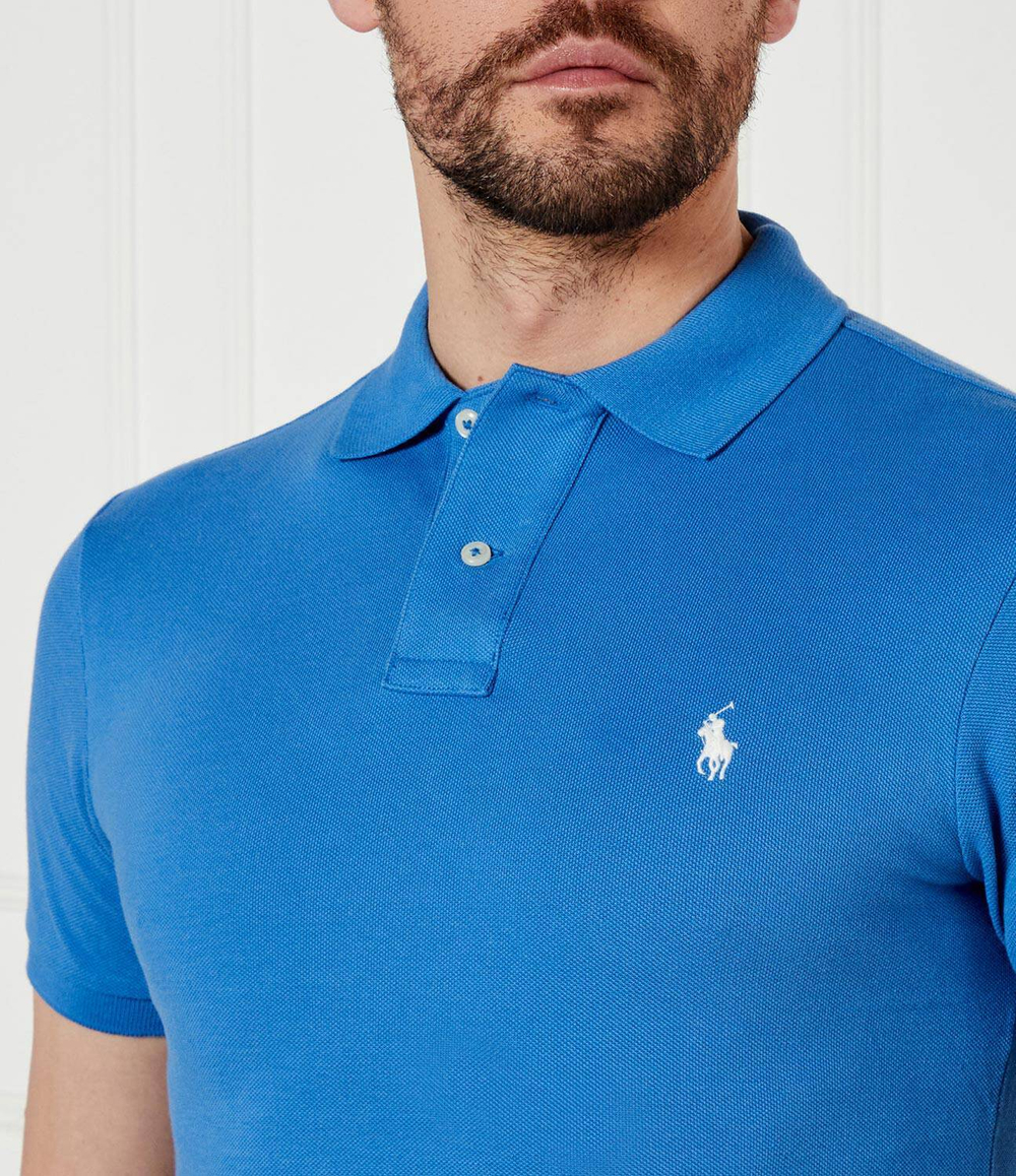 Поло Basic Mesh POLO RALPH LAUREN - голубой(710536856)