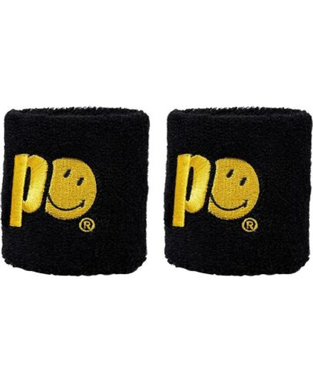 Теннисные напульсники Prince X Smiley Wristband Short 2P - black