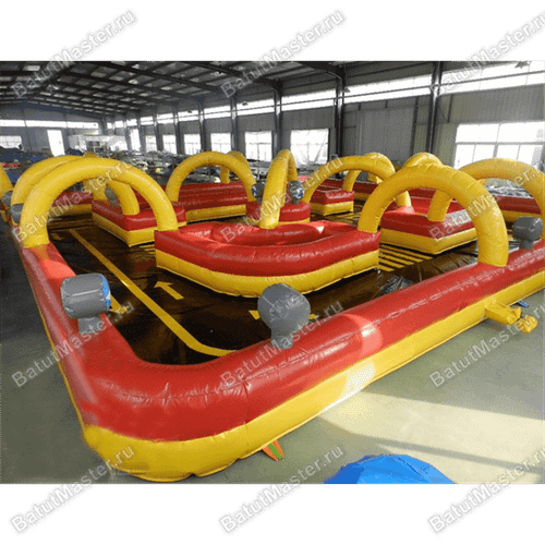 Надувная трасса «Вираж» для электромобилей, 14×14×2 м