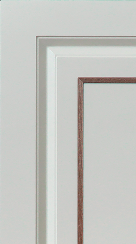 Фасад МДФ в плёнке ПВХ с вставкой из массива рис. 335