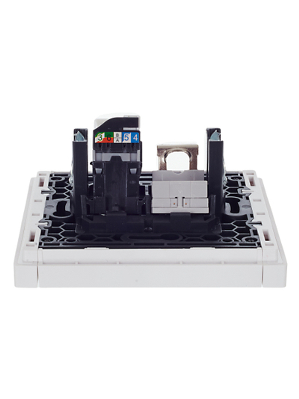 FORTE&PIANO Розетка двойная RJ11+RJ45 кат.5E FP235 белый IEK