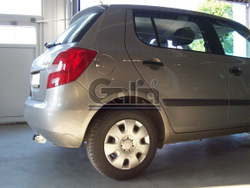 Фаркоп оцинкованный Galia S081A для Skoda Fabia хетчбек 2000-2007, 2007-2014(паспорт и сертификат в комплекте)(без электрики)