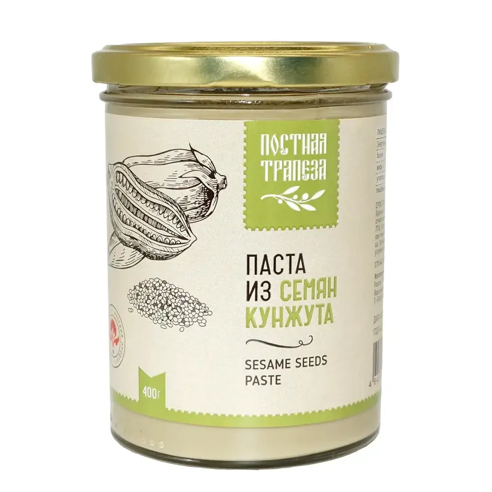Тахини (кунжутная паста) Постная трапеза, 400 г