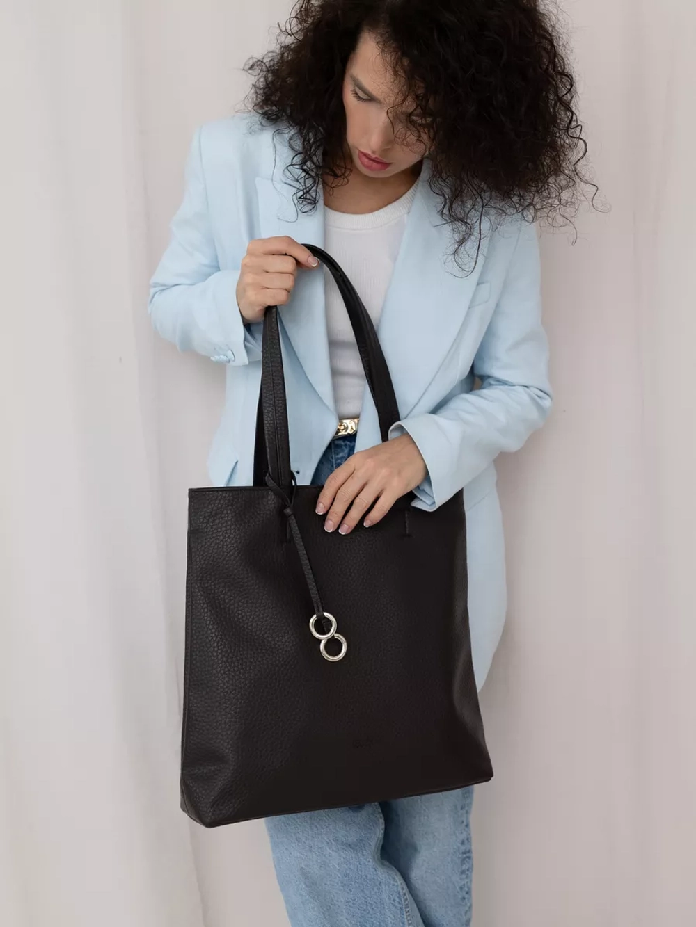 Сумка через плечо большая шоппер