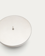 Маленький подсвечник Quira из серебристой стали