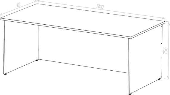 Стол руководителя основной Стандарт Про дуб сонома