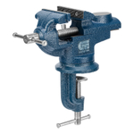 Тиски слесарные, настольные, поворотные, ширина рабочих губок 65 мм, наковальня Сибртех