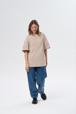Футболка oversize Бежевый