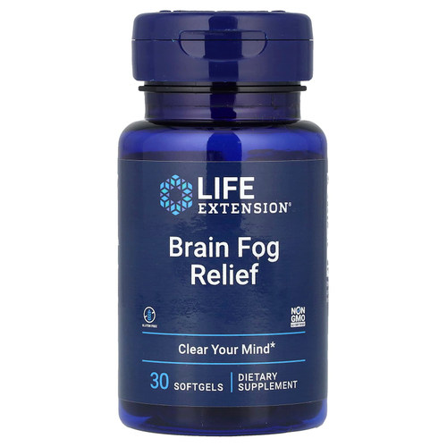 Life Extension, Средство от мозгового тумана, 30 мягких таблеток