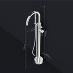 Смеситель для ванны и душа, отдельностоящий AM.PM Sense F7514100