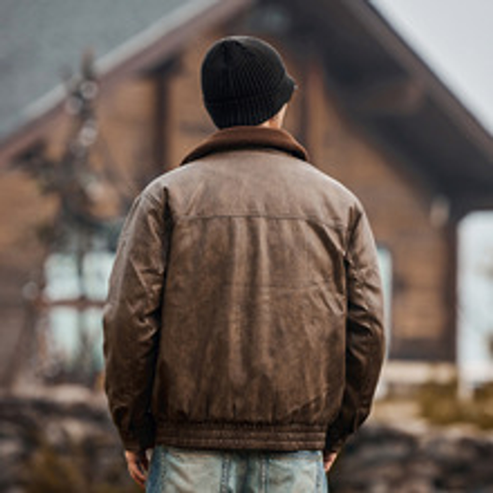 Мужская куртка из чистого белого утиного пуха с высоким наполнением 90%, зимняя утолщенная байкерская кожаная куртка с теплым меховым воротником для мужчин.