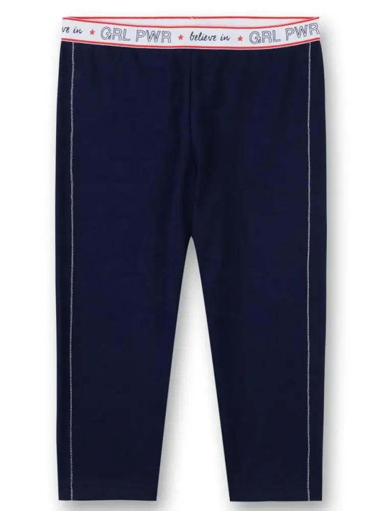 Спортивные синие капри для девочки Sanetta