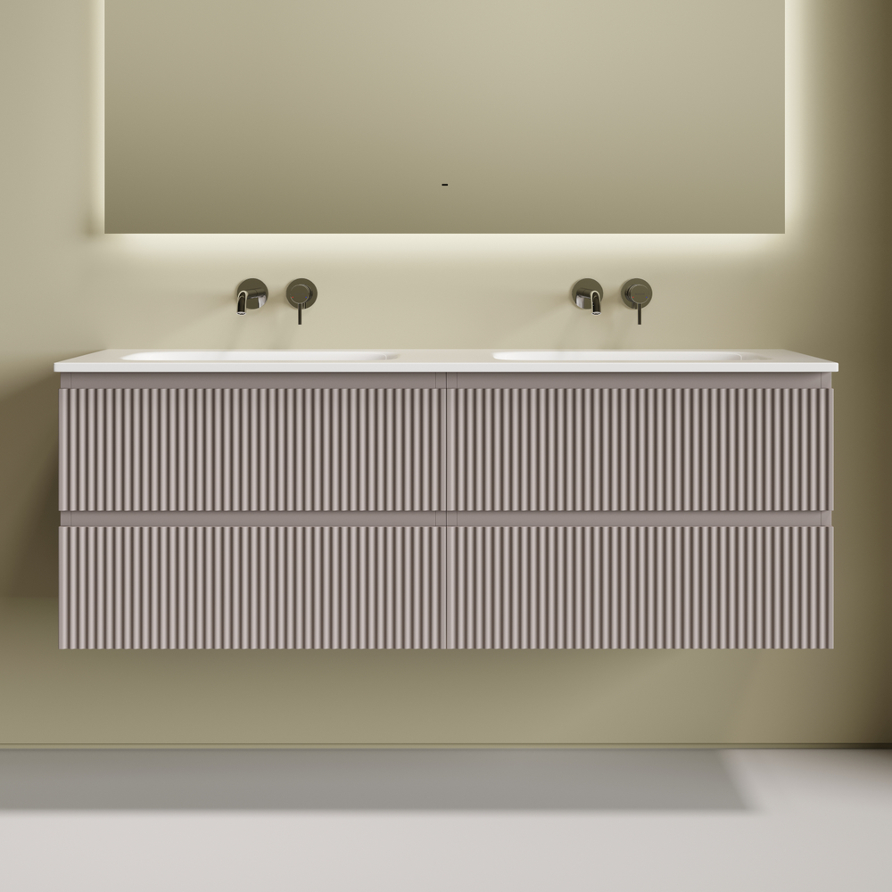 Тумба подвесная Sancos Snob R c двумя ящиками 690х445х500, Doha Soft, SNR70SM