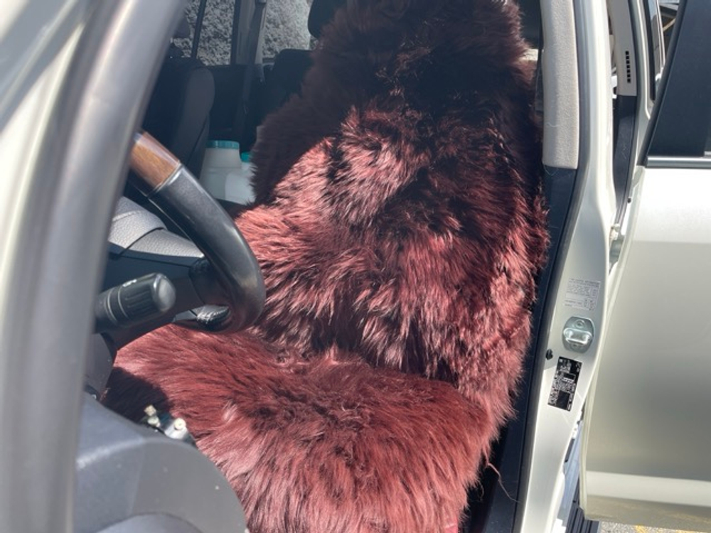 НЕТ - Коричневый / Шкура из натуральной овчины ковер, цвет коричневый, размеры 60х105 см, АКЕЯ, без крепежа (за 1 шт.)