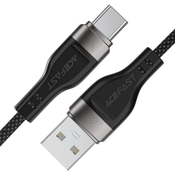 Кабель AceFast C11-04 USB-A - USB-C Magnetic Charging Data Cable 1.2 м (AF-C11-04-BK) Black