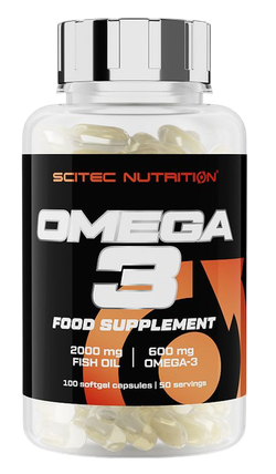 Scitec Nutrition Omega-3 2000 мг/600 мг 100 мягких капсул , Омега 3
